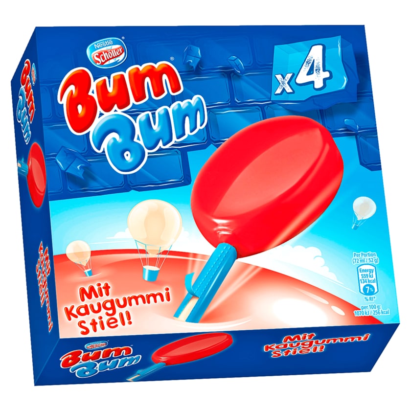 Nestlé Schöller Eis Bum Bum Multipackung 4x72ml